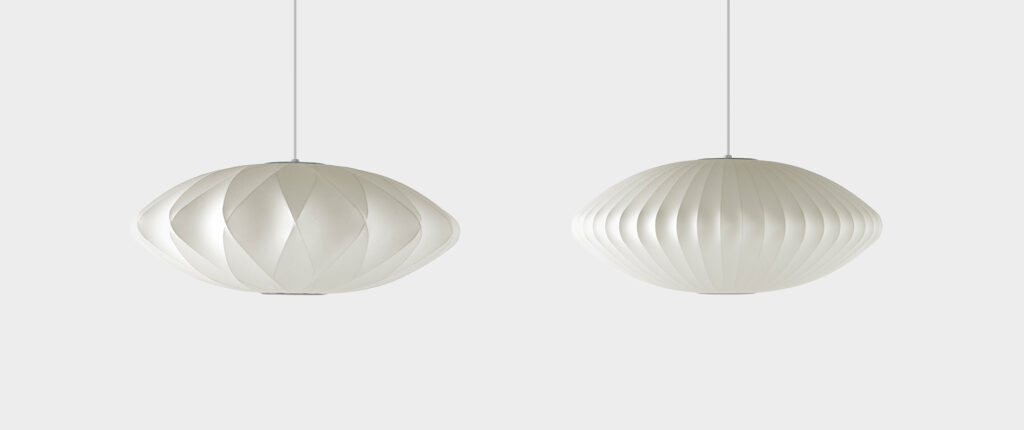 two bubble lamps