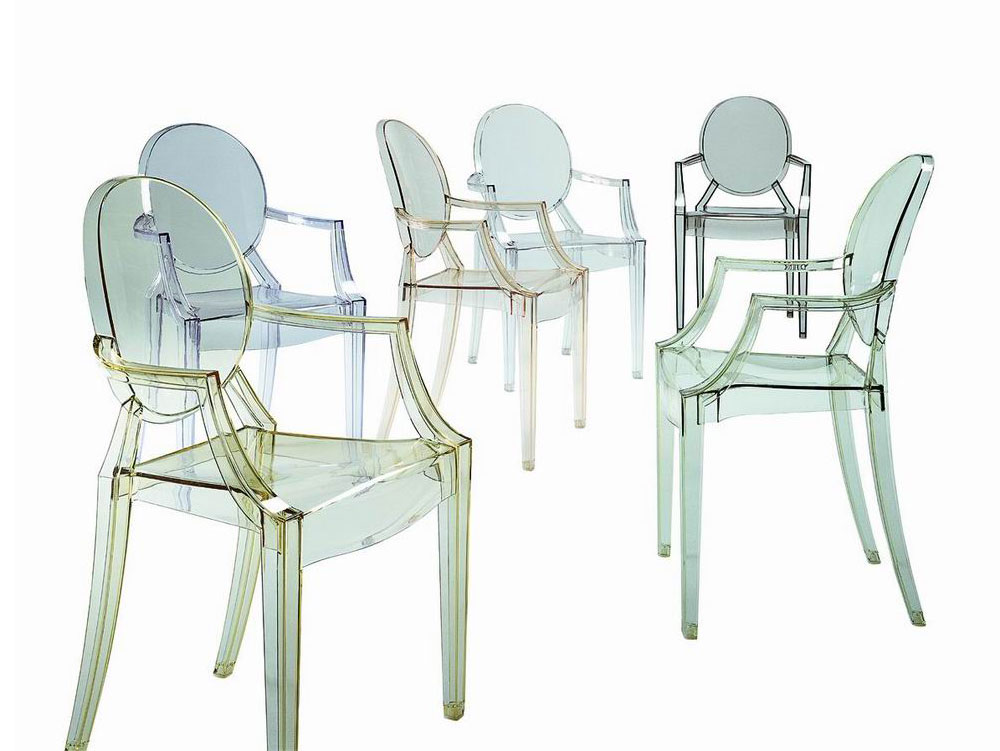 set of ghost chairs